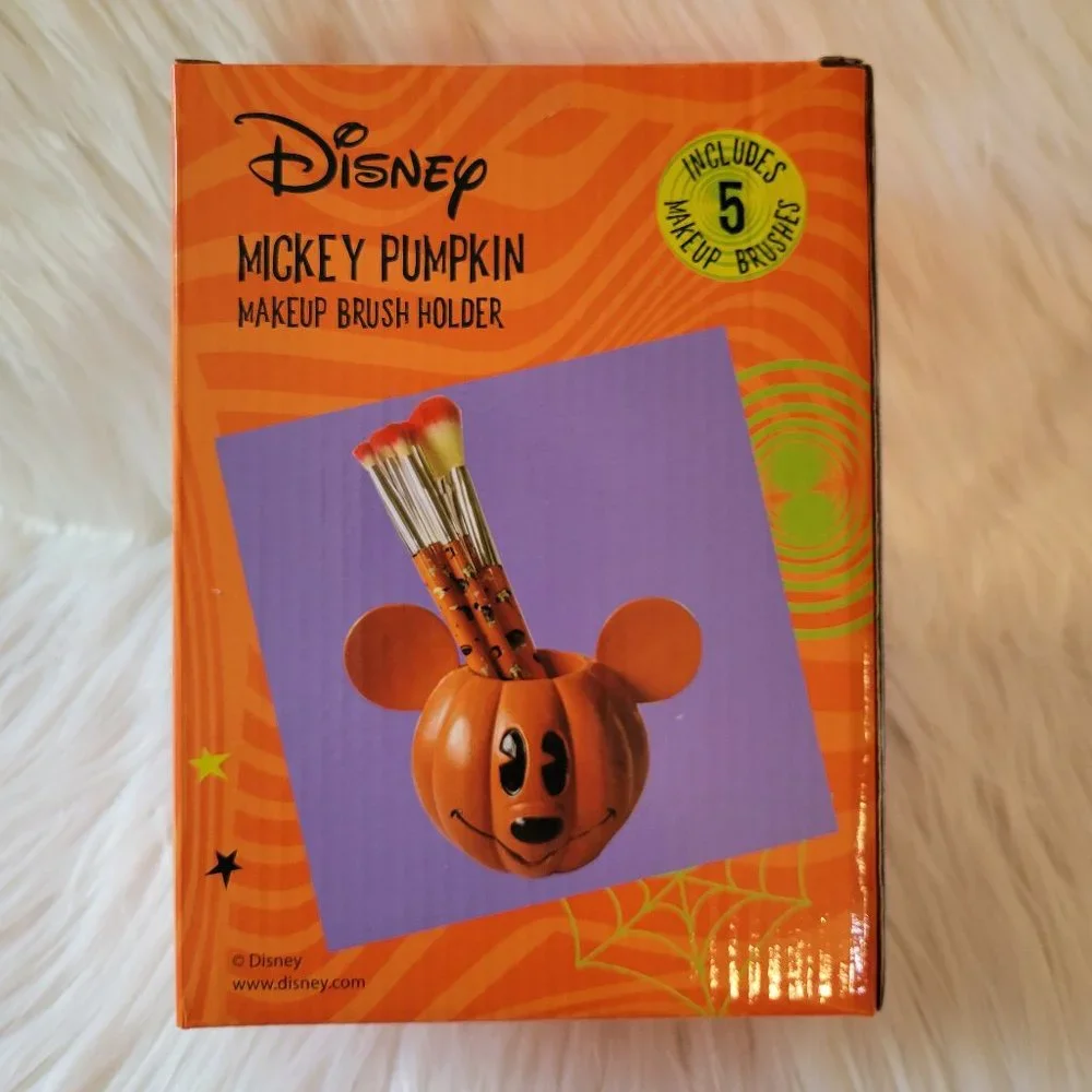 Disney Mickey Mouse Jack-O’Lantern Makeup Brush Set & Holder
